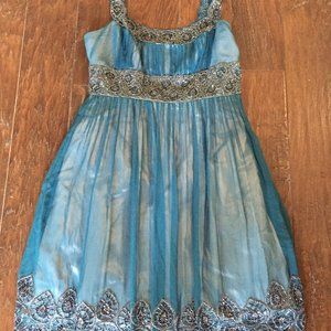 Adrianna Papell Beaded silk dress Size P4